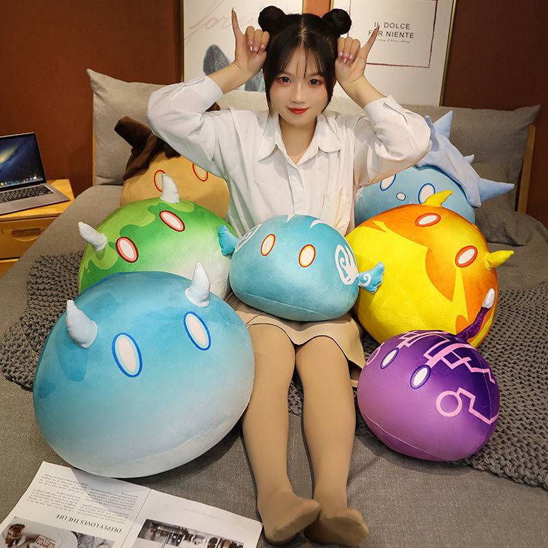 Genshin Impact Slime Pillows Gấu bông Đồ chơi trẻ em nhồi bông may choi game áo bông