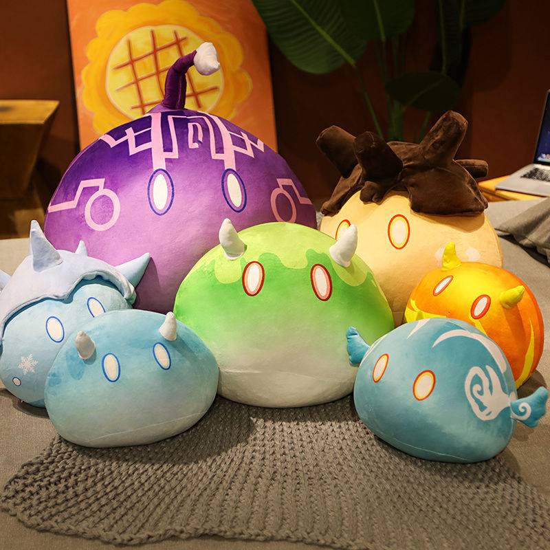 Genshin Impact Slime Pillows Gấu bông Đồ chơi trẻ em nhồi bông may choi game áo bông