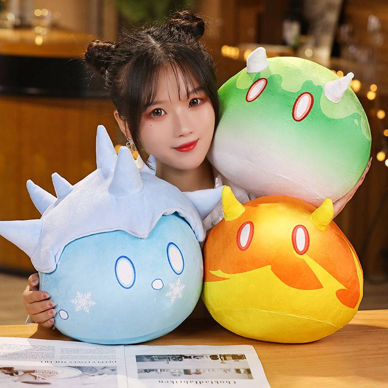 Genshin Impact Slime Pillows Gấu bông Đồ chơi trẻ em nhồi bông may choi game áo bông