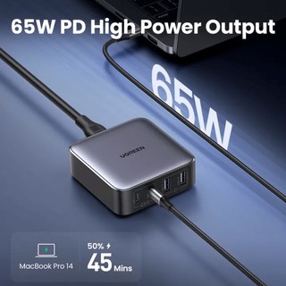 Củ sạc UGREEN Nexode 65W Desktop Charger 4 Cổng Sạc Nhanh