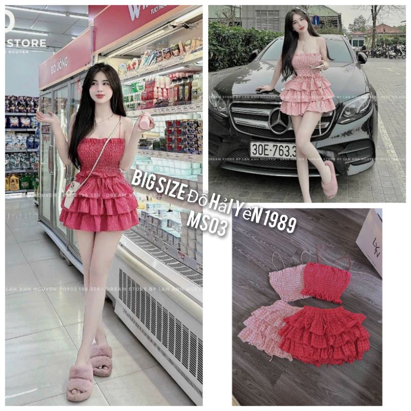 Sét  Váy  Cúp Ngực  Big Size (55kg đến 100kg)MS03