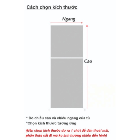 Decal dán bề mặt tủ Lạnh Cao Cấp, chống hút nước, thuận lợi lau chùi - FT210671