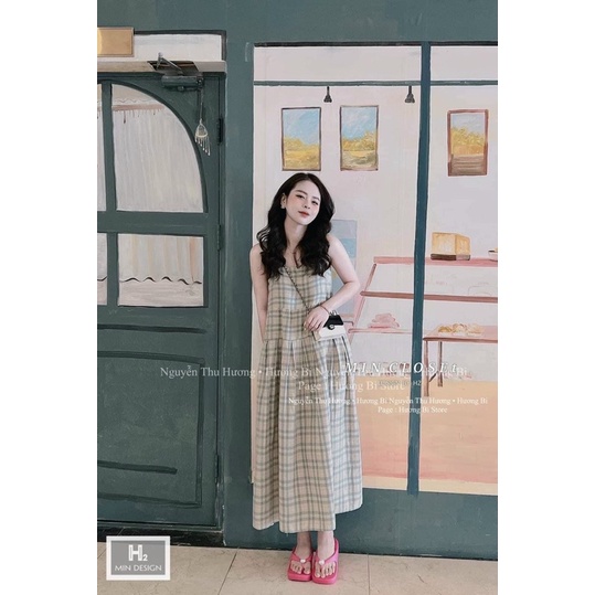 Váy baby doll 2 dây kẻ M567 | BigBuy360 - bigbuy360.vn