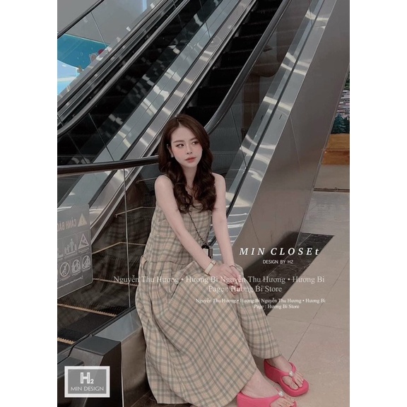 Váy baby doll 2 dây kẻ M567 | BigBuy360 - bigbuy360.vn