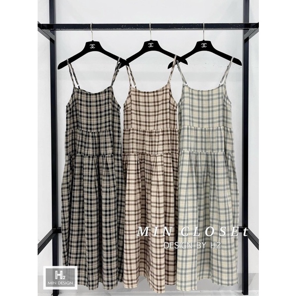 Váy baby doll 2 dây kẻ M567 | BigBuy360 - bigbuy360.vn