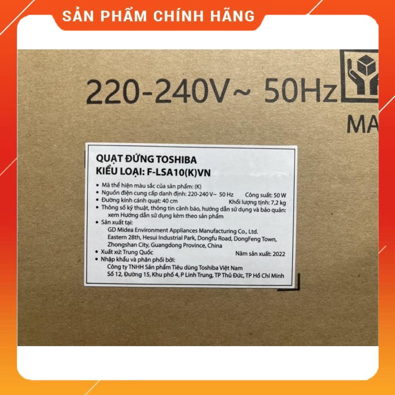 Sale Quạt cây 5 cánh Toshiba LSA10VN: Chính hãng, Bảo Hành 12 Tháng, Lỗi 1 Đổi 1 Sản phẩm chính hãng