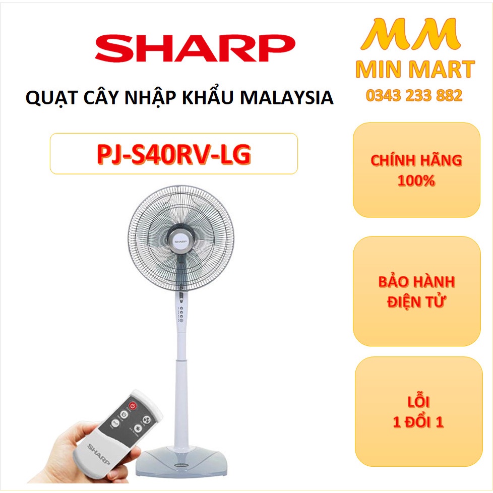 Quạt Cây Sharp Nhập Khẩu Malaysia: Cam Kết Chính Hãng, Hàng Mới Đập Hộp, Bảo Hành 12 Tháng, Lỗi 1 Đổi 1