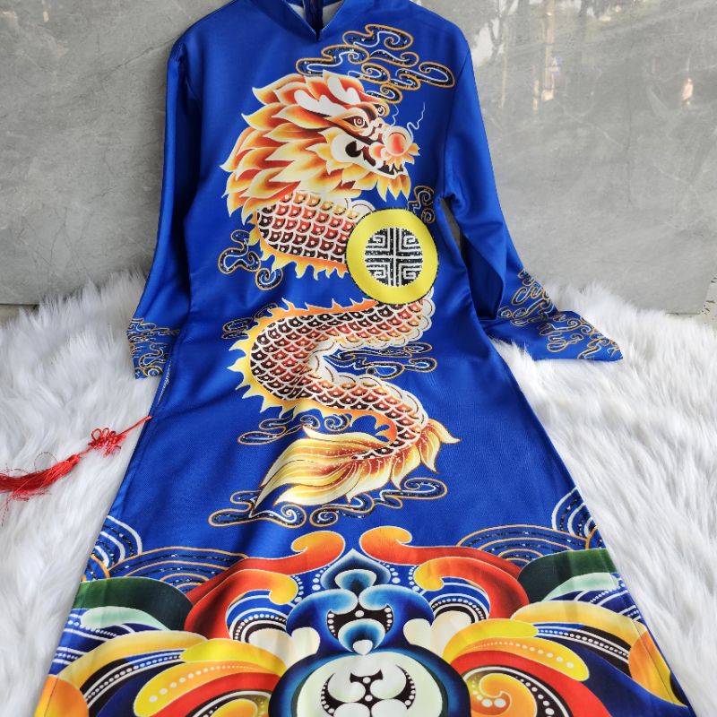 💯Áo dài nam đẹp  in 3d hàng thiết kế cao cấp.cách tân nam giá rẻ ảnh thật 100%