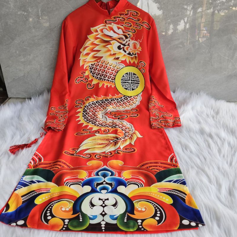 💯Áo dài nam đẹp  in 3d hàng thiết kế cao cấp.cách tân nam giá rẻ ảnh thật 100%