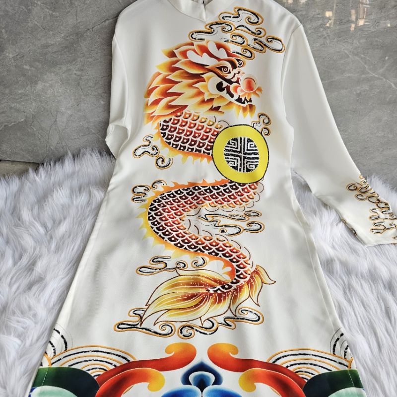 💯Áo dài nam đẹp  in 3d hàng thiết kế cao cấp.cách tân nam giá rẻ ảnh thật 100%