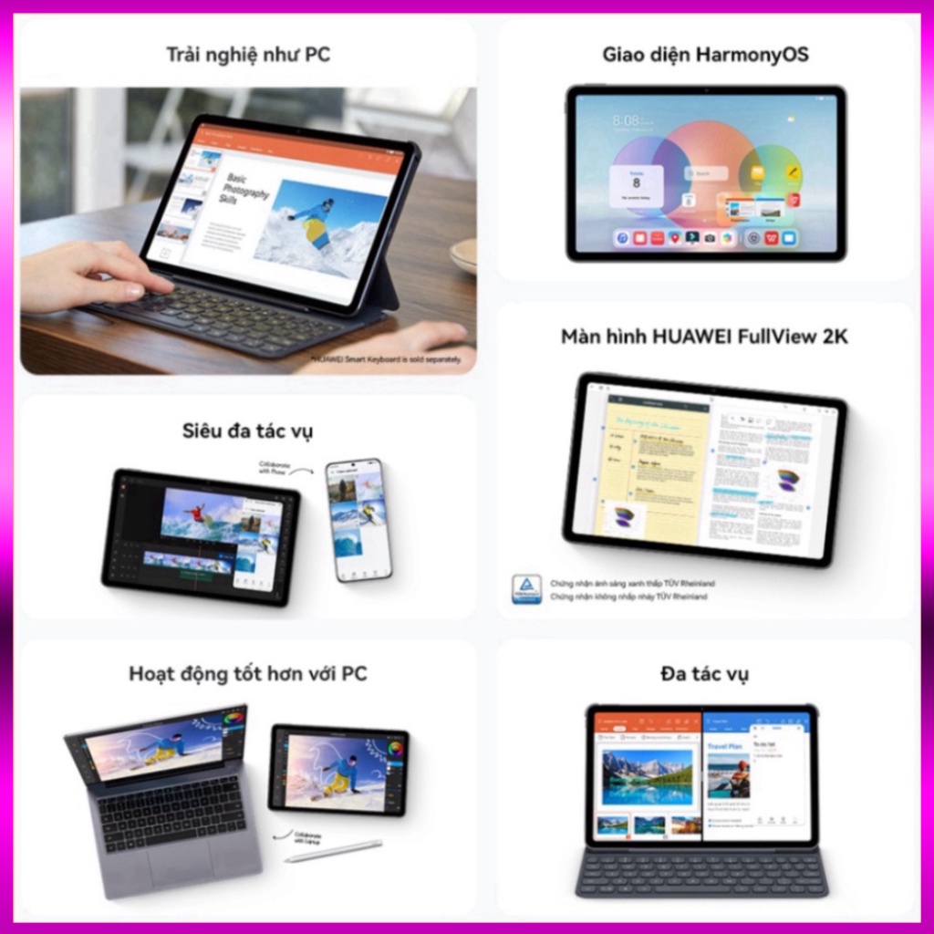 Máy Tính Bảng HUAWEI MatePad | Màn hình 2K FullView | Cộng tác đa màn hình ( sale ) Miễn phí giao hàng . Sale sập sàn
