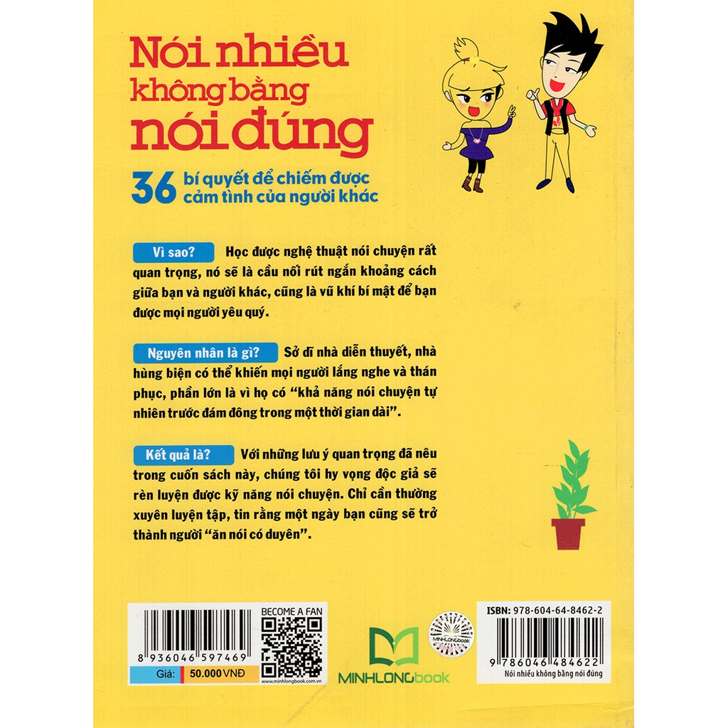 Sách: Nói Nhiều Không Bằng Nói Đúng - 36 Bí Quyết Để Chiếm Được Cảm Tình Của Người Khác - Minh Long