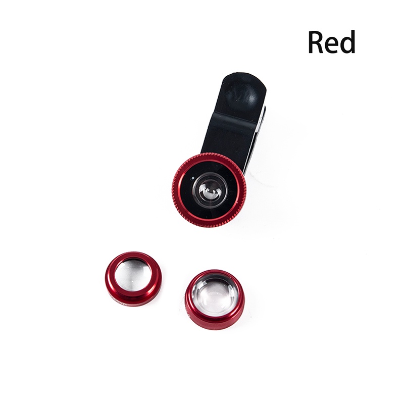 3-in-1 Wide Angle Macro Fisheye Lens Camera Kits Mobile Phone Fish Eye Lenses