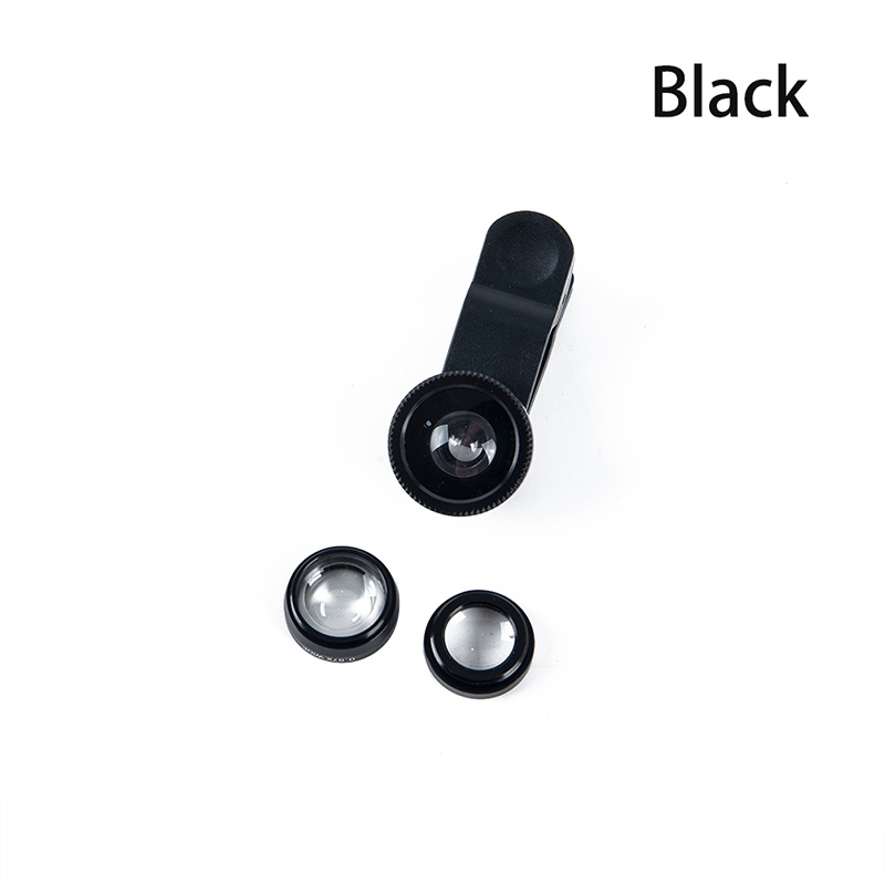 3-in-1 Wide Angle Macro Fisheye Lens Camera Kits Mobile Phone Fish Eye Lenses