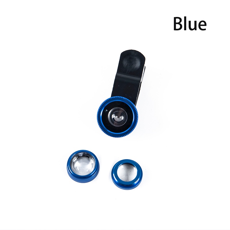 3-in-1 Wide Angle Macro Fisheye Lens Camera Kits Mobile Phone Fish Eye Lenses