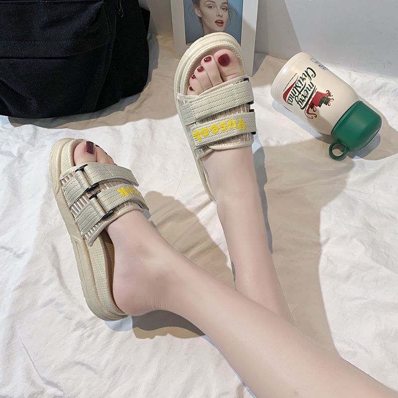 Dép lê đế dày học sinh thời trang đi chơi mẫu mới