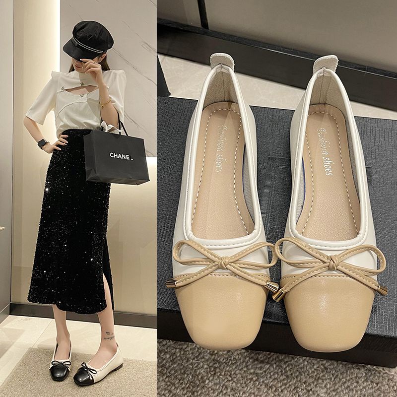 Giày Lười Đế Bằng Phong Cách Hàn Quốc Thời Trang Xuân Hè Mới Cho Nữ