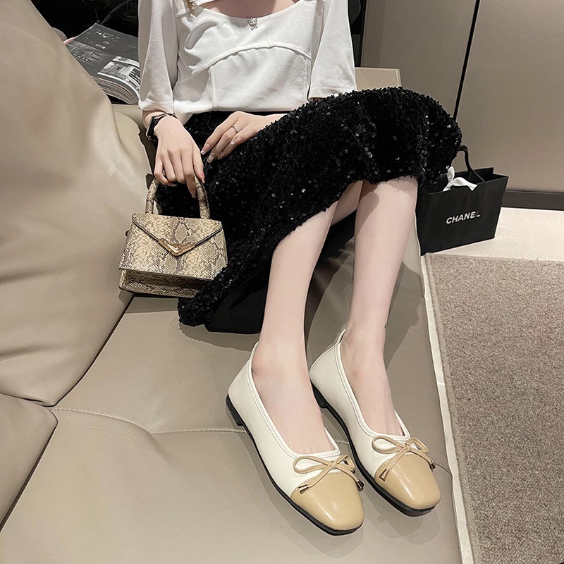 Giày Lười Đế Bằng Phong Cách Hàn Quốc Thời Trang Xuân Hè Mới Cho Nữ