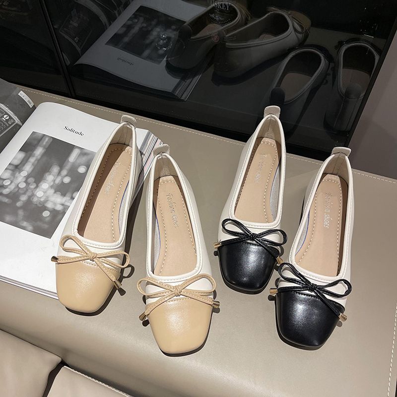 Giày Lười Đế Bằng Phong Cách Hàn Quốc Thời Trang Xuân Hè Mới Cho Nữ