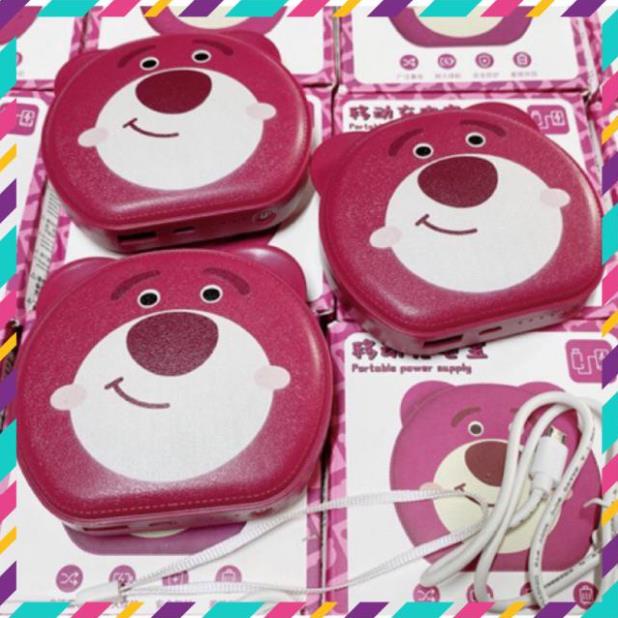 Sạc dự phòng Gấu Dâu Lotso, Gấu trúc, Heo con 10.000-20.000mAh