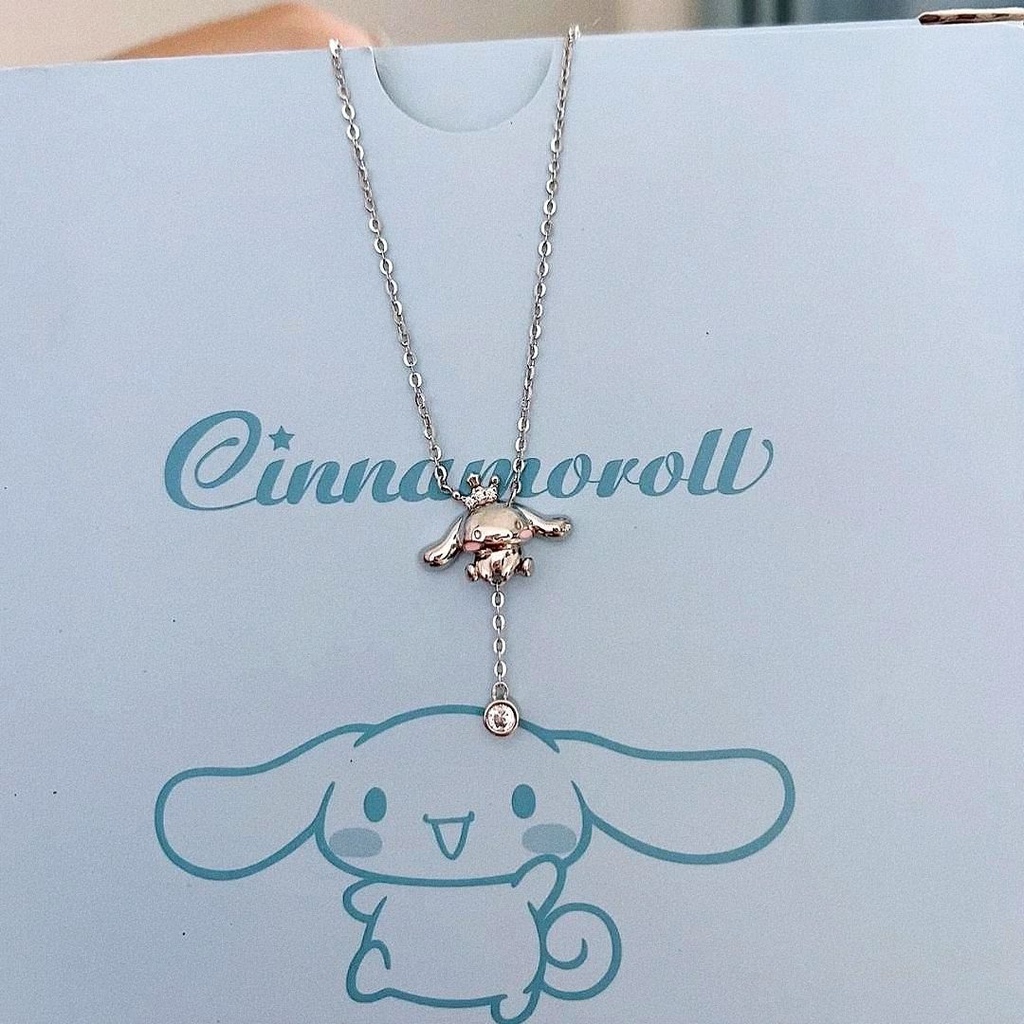 Vòng cổ Mạ Bạc 925 Mặt Hình Chú Chó Sanrio Thời Trang 2022 Cho Nữ