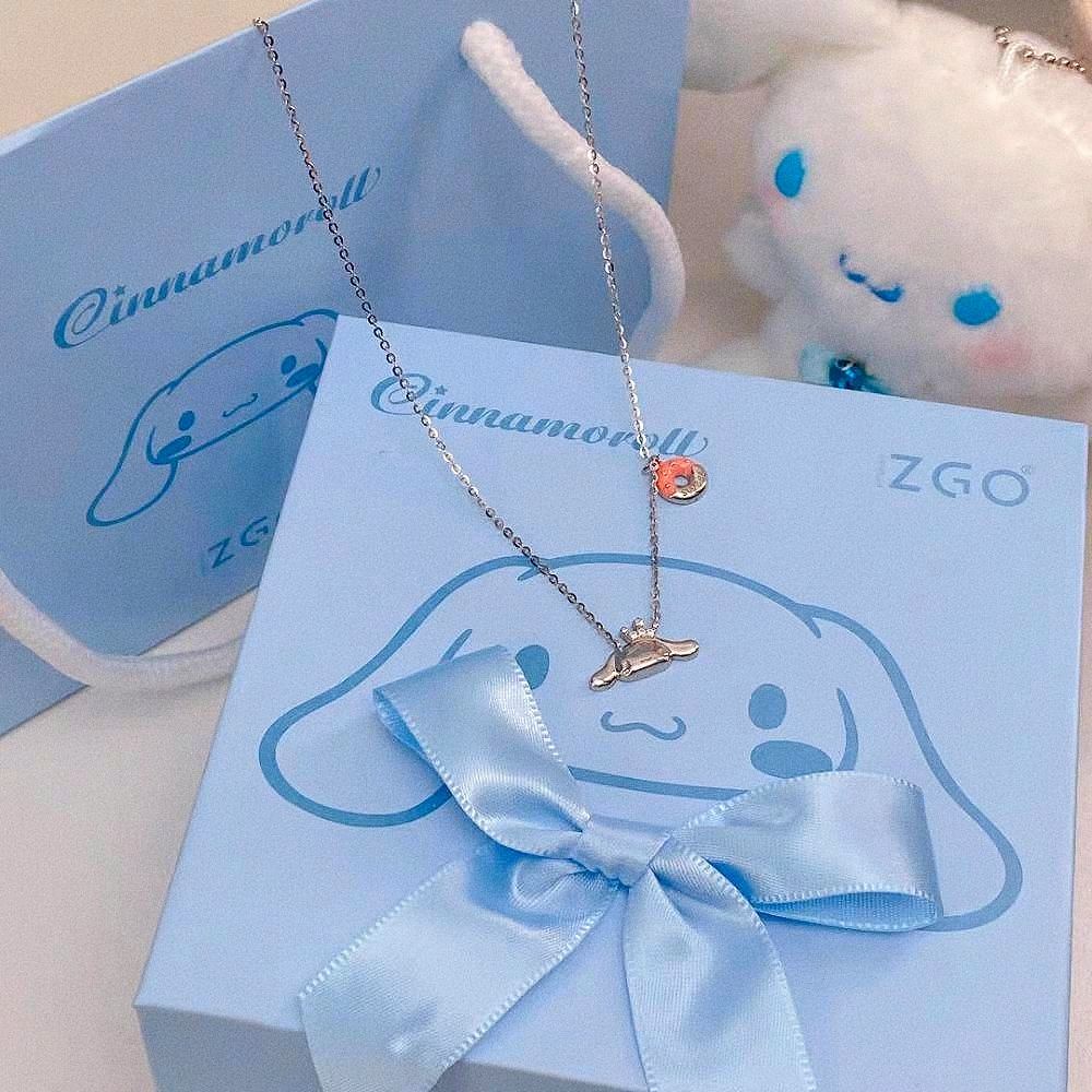 Vòng cổ Mạ Bạc 925 Mặt Hình Chú Chó Sanrio Thời Trang 2022 Cho Nữ