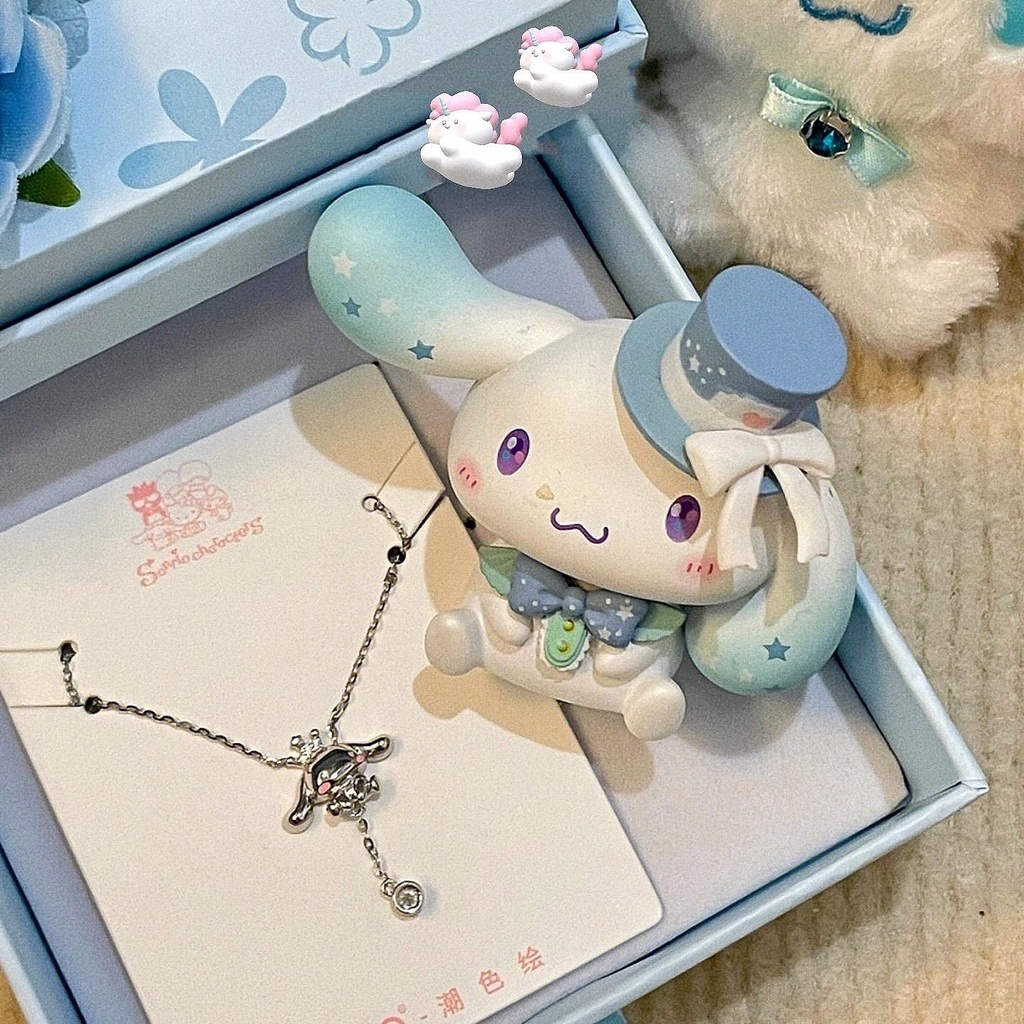 Vòng cổ Mạ Bạc 925 Mặt Hình Chú Chó Sanrio Thời Trang 2022 Cho Nữ