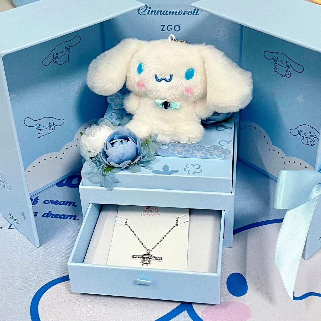 Vòng cổ Mạ Bạc 925 Mặt Hình Chú Chó Sanrio Thời Trang 2022 Cho Nữ