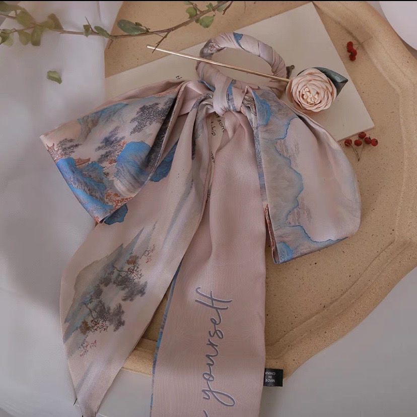 Kẹp Tóc Hình Nơ Phong Cách Hanfu Cổ Điển Cho Nữ