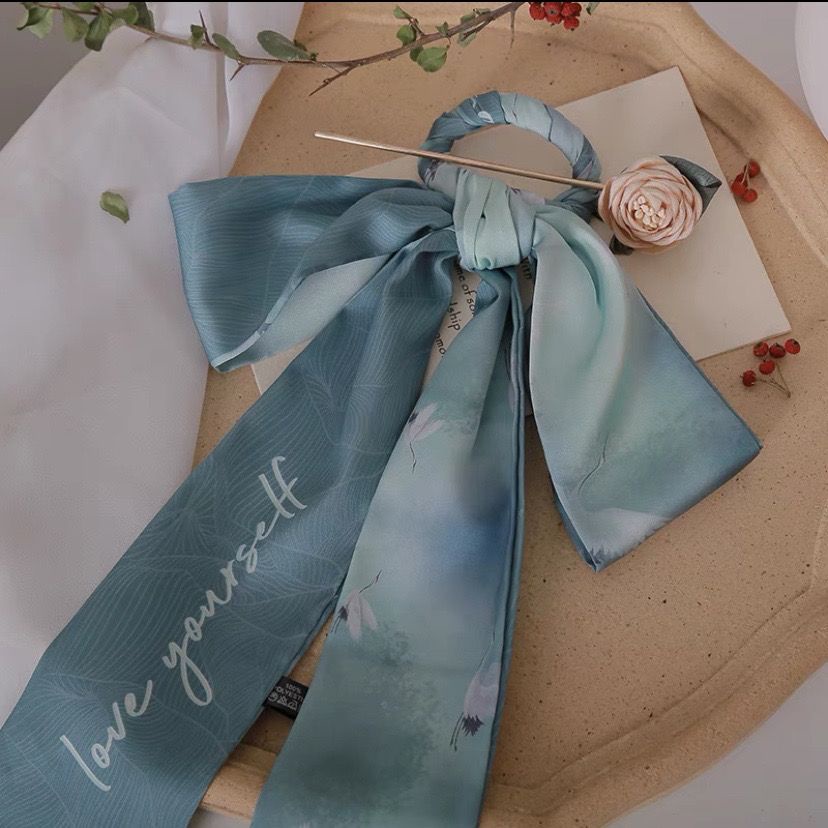 Kẹp Tóc Hình Nơ Phong Cách Hanfu Cổ Điển Cho Nữ