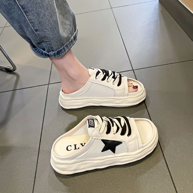 Dép lưới ngôi sao mẫu mới mùa hè đế dày