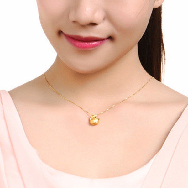 Vòng cổ Vàng 24K Mặt Hello KITTY 9999 Xinh Xắn Cho Nữ