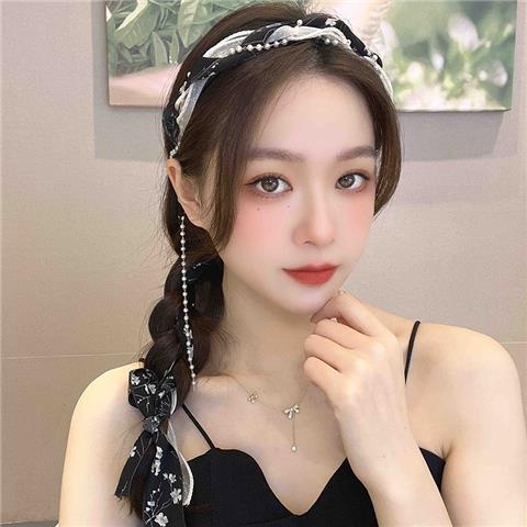 Kẹp Tóc Dạng Chuỗi Hạt Ngọc Trai Sang Trọng Chống Trượt Phong Cách Pháp