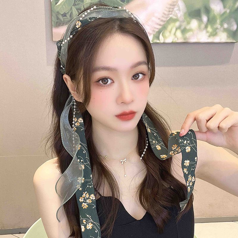 Kẹp Tóc Dạng Chuỗi Hạt Ngọc Trai Sang Trọng Chống Trượt Phong Cách Pháp