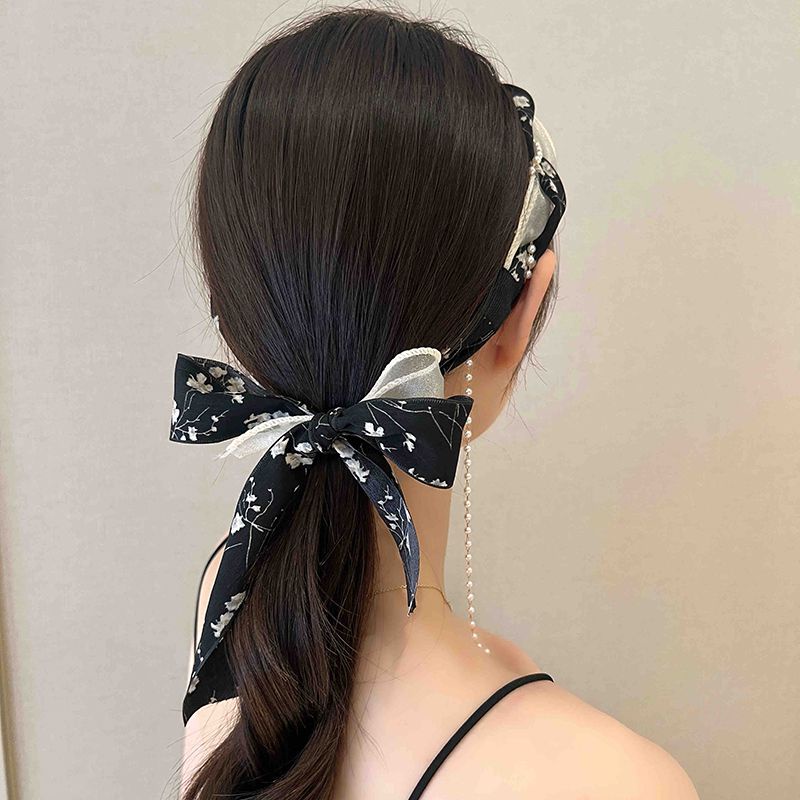 Kẹp Tóc Dạng Chuỗi Hạt Ngọc Trai Sang Trọng Chống Trượt Phong Cách Pháp