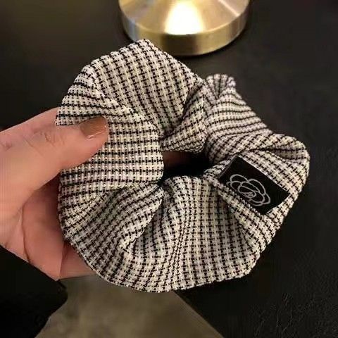 Dây Cột Tóc Cao Cấp Họa Tiết Hoa Phong Cách Retro Pháp