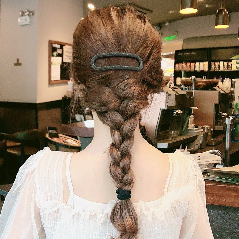 Kẹp Tóc Nữ Hình Oval Màu Sắc Retro Thời Trang