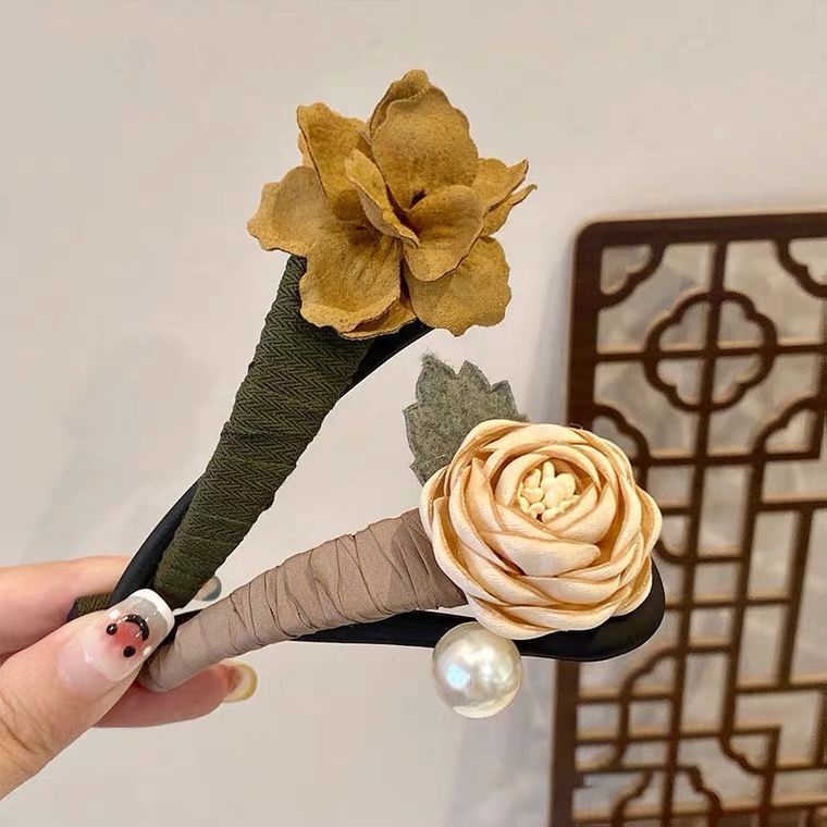 Kẹp Tóc Hình Hoa Cổ Điển Chất Lượng Cao