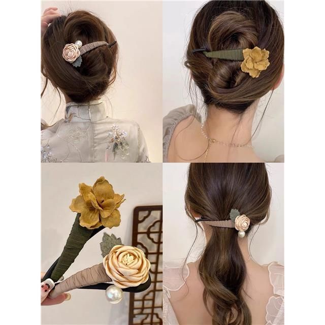 Kẹp Tóc Hình Hoa Cổ Điển Chất Lượng Cao