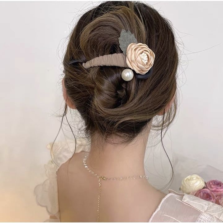 Kẹp Tóc Hình Hoa Cổ Điển Chất Lượng Cao