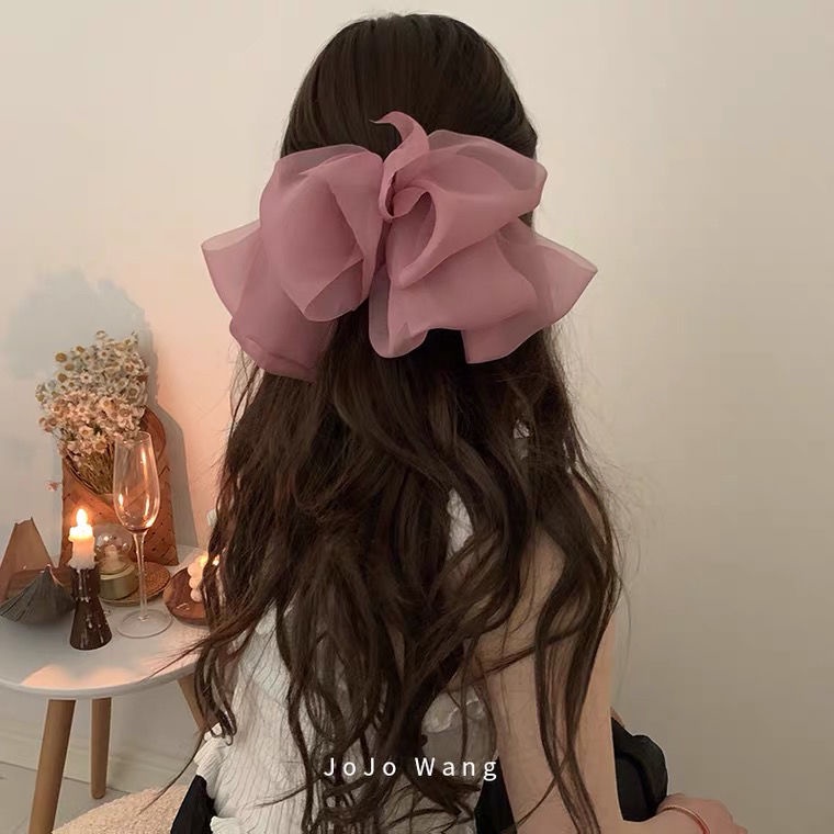 Kẹp Tóc Đính Nơ Sau Lưng Siêu Nữ Tính