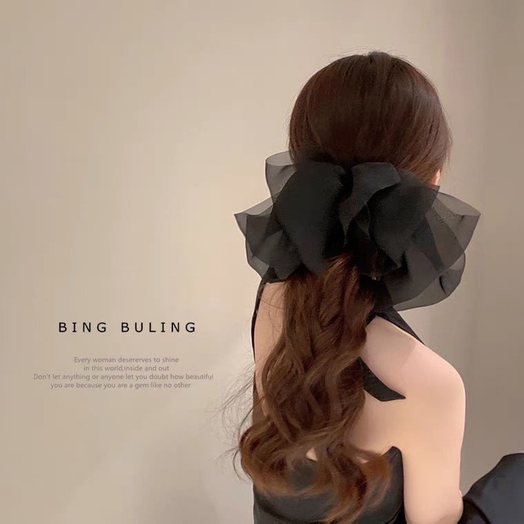 Kẹp Tóc Đính Nơ Sau Lưng Siêu Nữ Tính