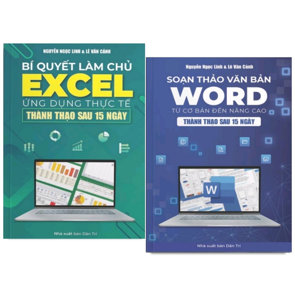 Combo 2 Cuốn Bí Quyết Làm Chủ Excel Ứng Dụng Thực Tế và Soạn Thảo Văn Bản Word Từ Cơ Bản Đến Nâng Cao