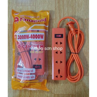 Ổ điện 4 chân fanagold chịu tải 3000-4000w có công tắc