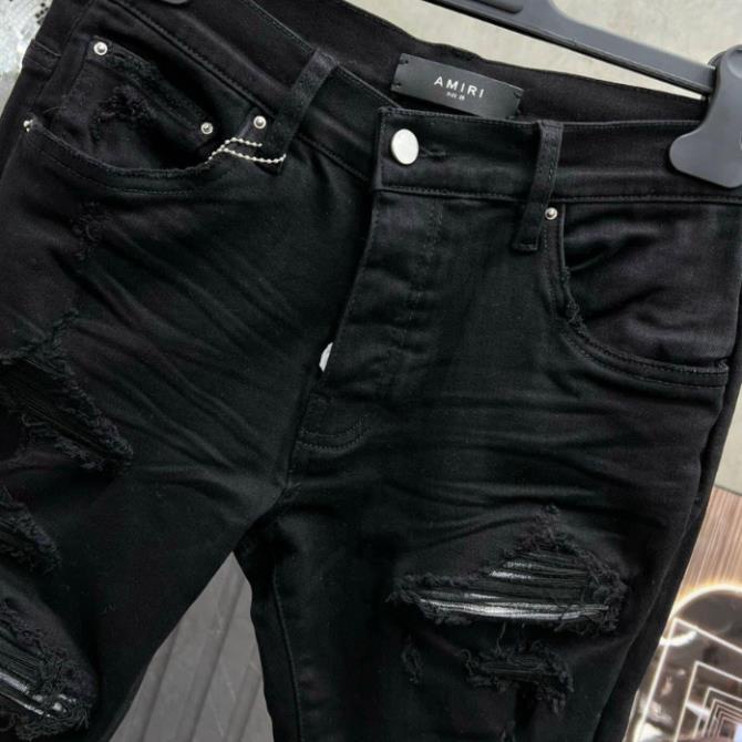 Quần Jean Đen vá Xám bản cứngHàng 4 cúc loại 1