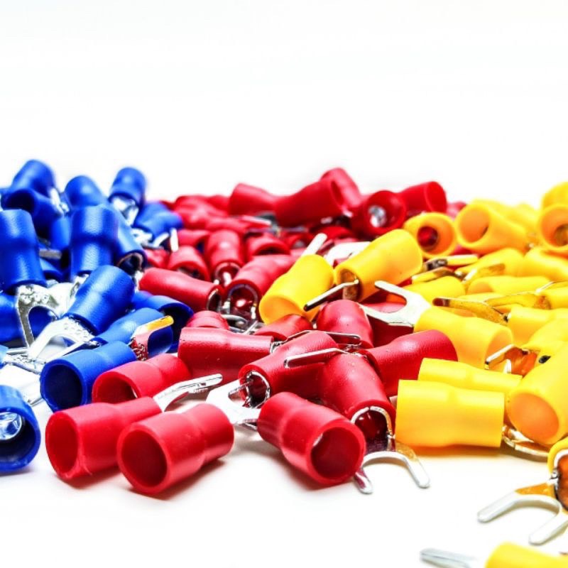 Đầu cos chữ Y bọc nhựa SV1.25-3, SV1.25-4, SV2-4, SV3.5-5, SV5.5-5 cos