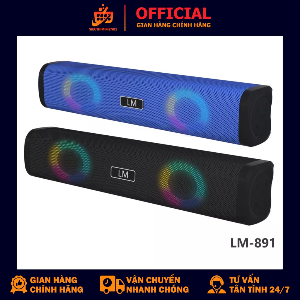Loa Bluetooth cổng sạc USB LM891 Nghe cực phê, Công Suất 40W, Bass cực căng. Bảo Hành 1 Đổi 1 lỗi do NSX