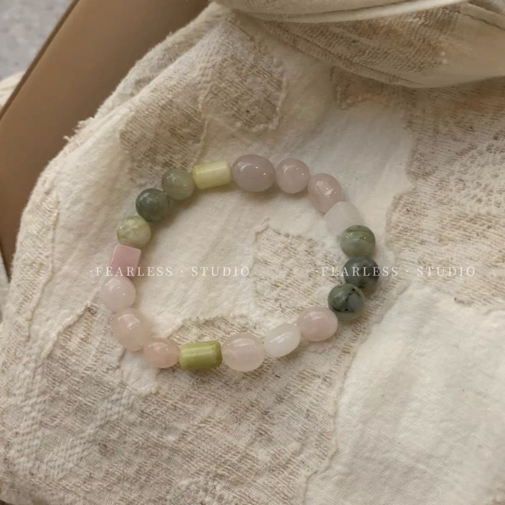 Vòng Tay Chuỗi Hạt Đá Tự Nhiên Phong Cách Trung Hoa Cổ Điển Không Sợ Hãi Mới