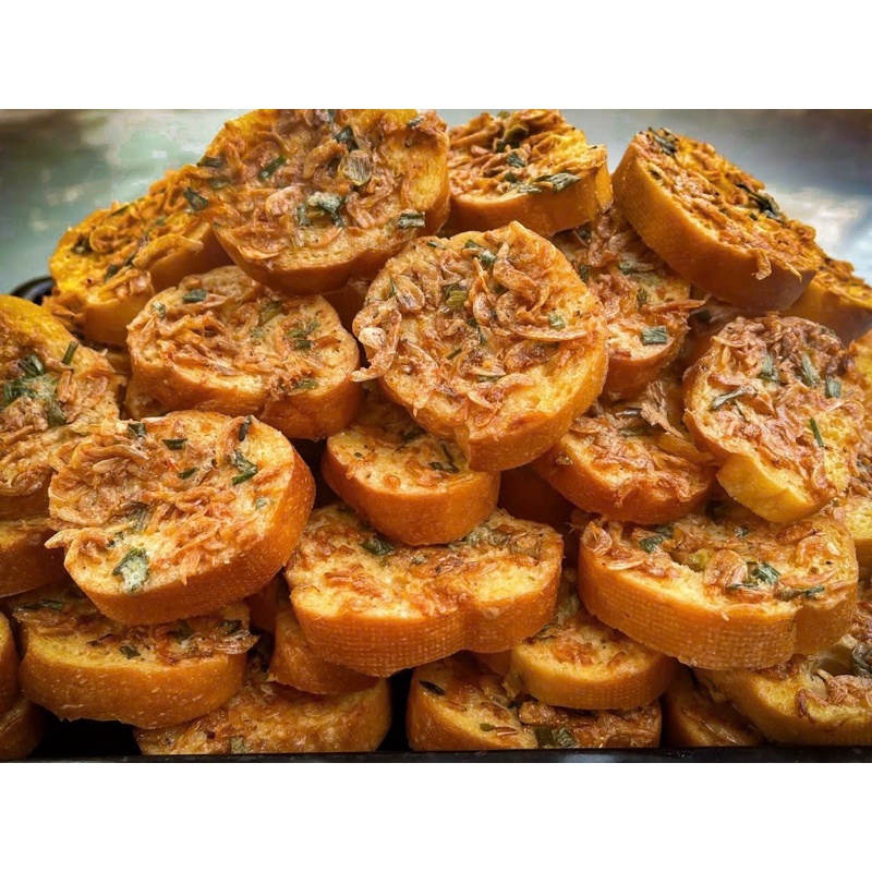 Bánh mì sấy tép hành - Túi zip 200gram