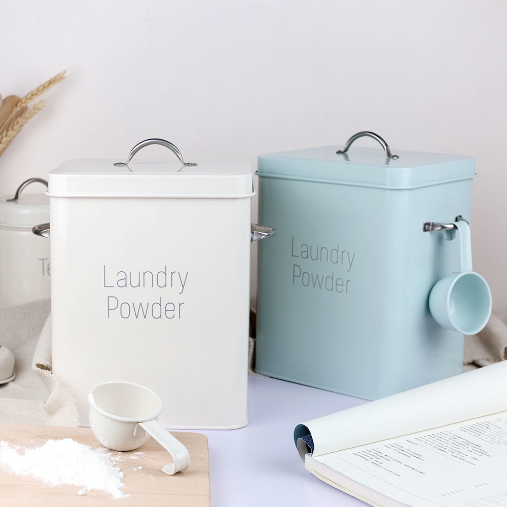 Xô Đựng Bột Giặt 6-7 Cỡ Nhỏ Phong Cách Bắc Âu